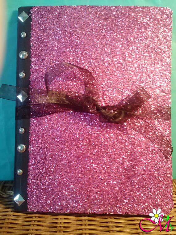 Glitter Composition Notebook Journal or Diary Wide Ruled
