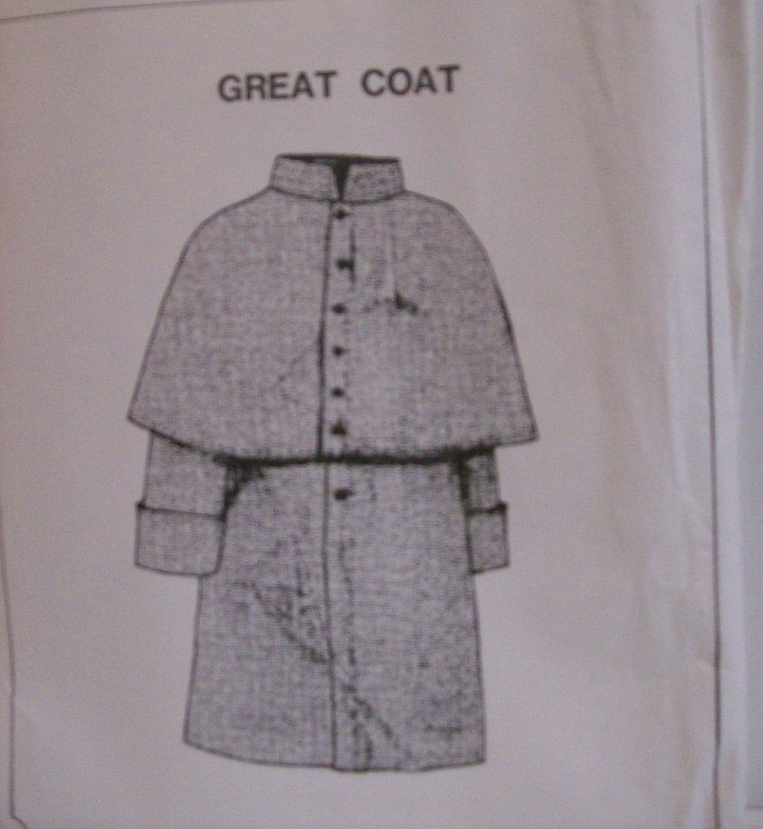 Reenactors Pattern GREAT COAT civil war by
