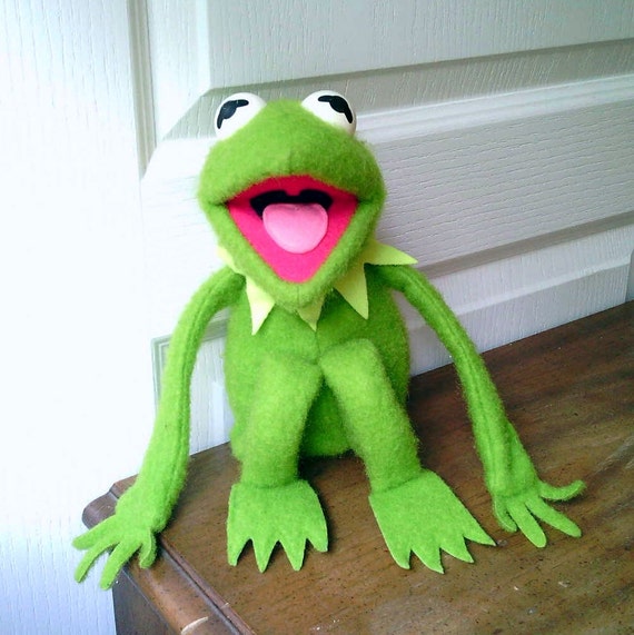 vintage kermit the frog stuffed animal