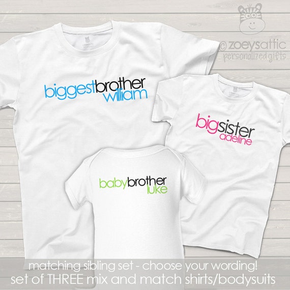 MATCHING sibling shirts-biggest big and little by zoeysattic