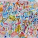 Pink Moon - watercolor Original abstract Painting original painting art painting original art abstract painting colorful painting