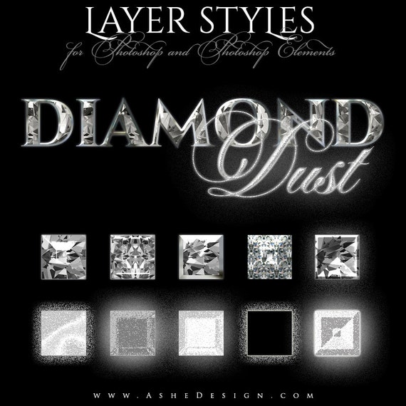 Layer Styles Designer Gems DIAMOND DUST 1