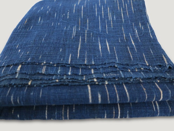 One of A Kind Random Ikat Indigo Fabric by IndigoHeritage on Etsy