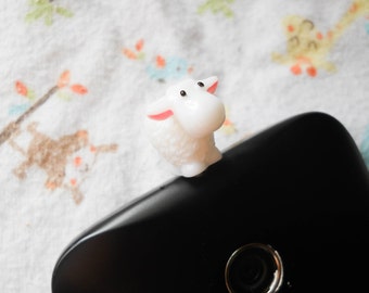 Sheep Phone Charm, Dust Plug, Dust Stopper, Sheep Charm, iPhone Charm, iPod Charm, Kawaii Phone Charm, Kawaii Kei, Sweet Lolita, Lamb
