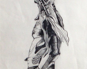 nude male model drawing