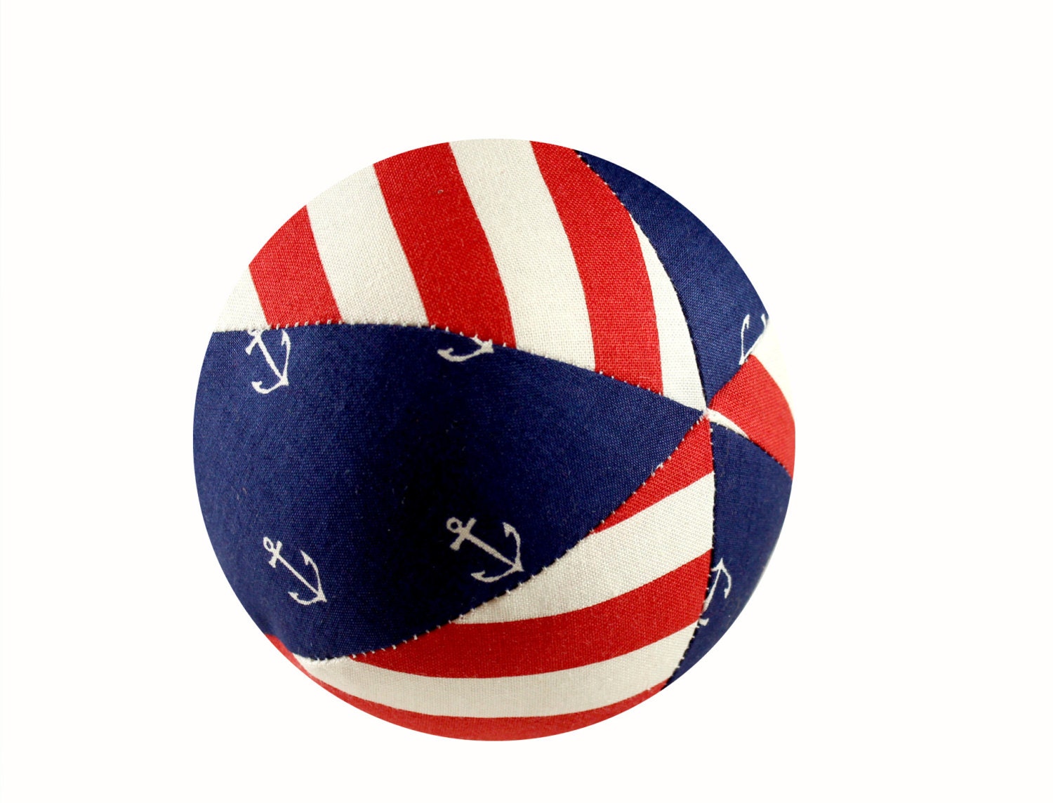 Nautical Anchors Away Small 4 Cloth Ball