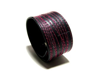 Summer Sale! 15% off - Hot Pink Thin Bike Tube Cuff