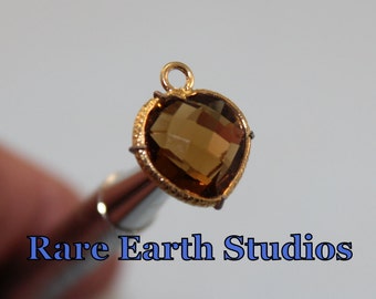 Cognac Citrine Quartz Vermeil Charm Pendant 60315064