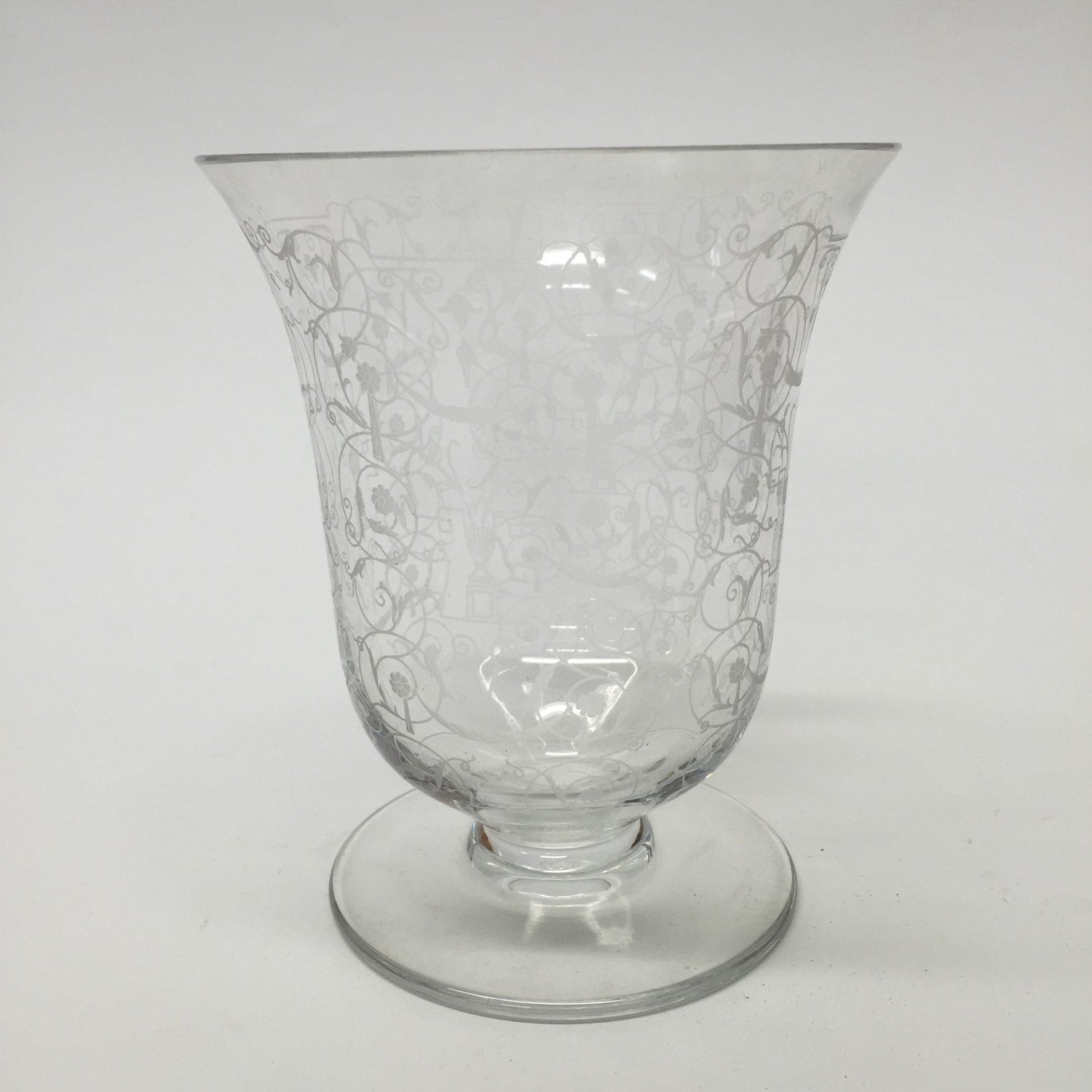 Baccarat Etched Crystal Vase Made in France