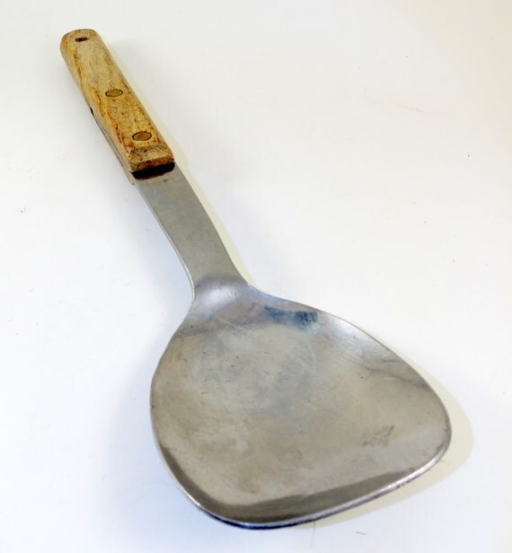 Vintage Ice Cream Spade Scoop Half Tang Stainless Steel with