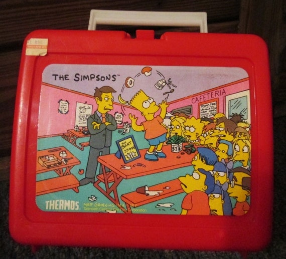 simpsons metal lunch box