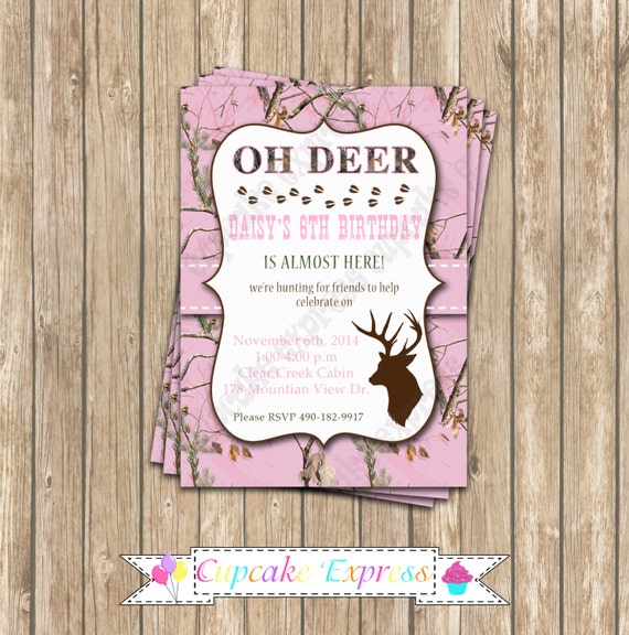 Realtree Camo Birthday Invitations 10