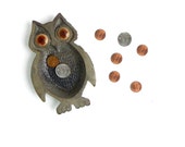 Metal Owl Change Dish