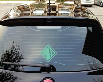 Monogram Yeti Decal or Monogram Car Decal - 35 colors available.
