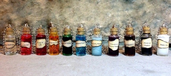 Items similar to Harry Potter Potion Necklace (Pick A Potion) on Etsy