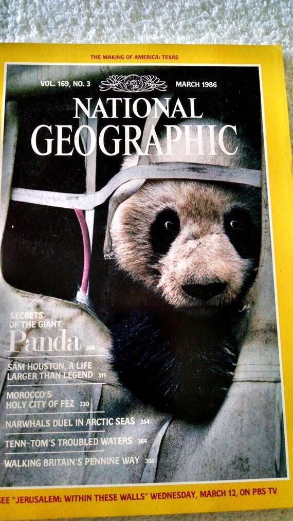 Vintage NATIONAL GEOGRAPHIC Magazine March 1986 by MyMothersStuff