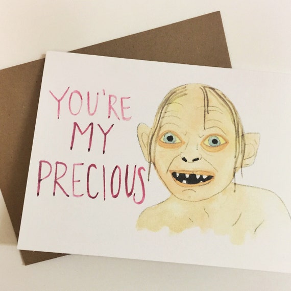Schmiegel Valentine// Lord of the Rings Valentine's Day// My Precious etsy