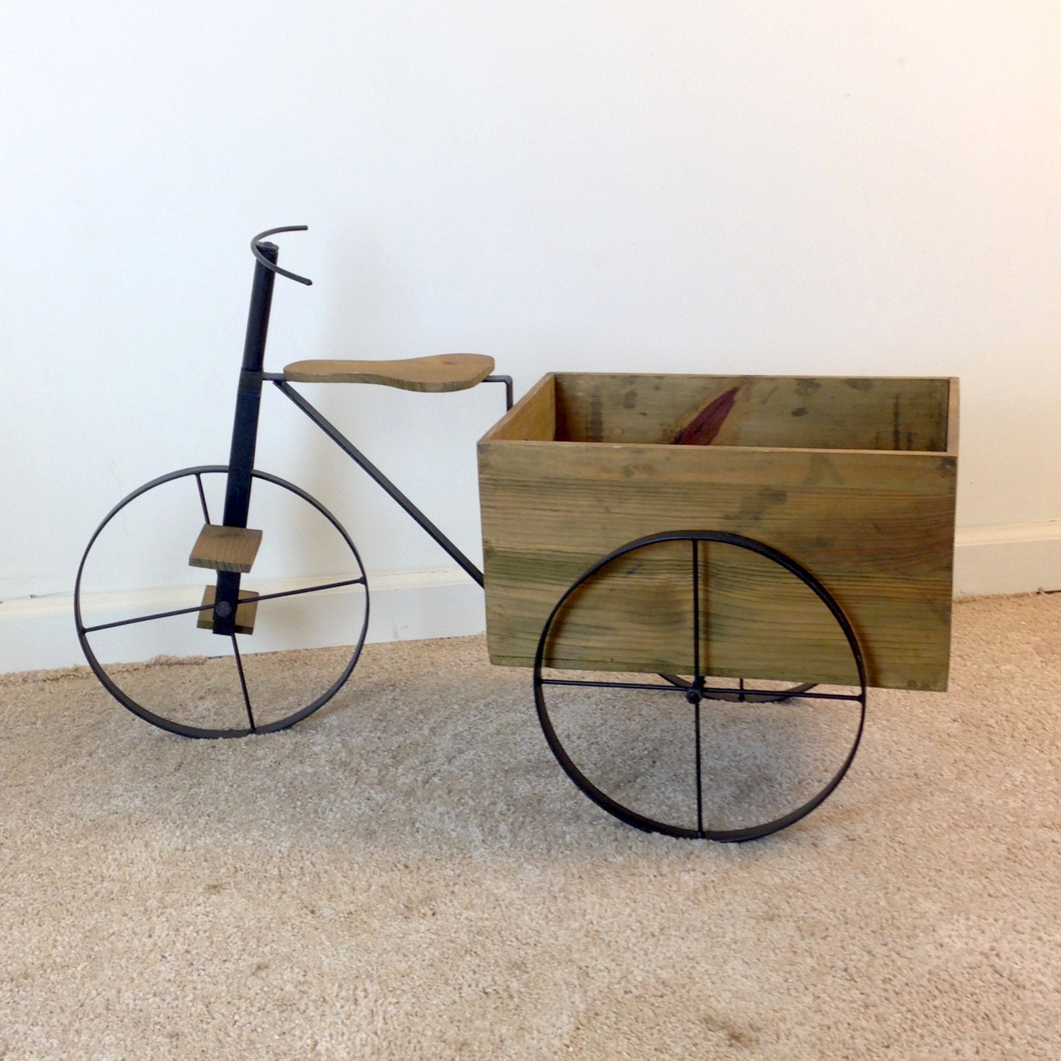 Vintage 32 Tricycle Planter with large by EamesInteriorDesigns