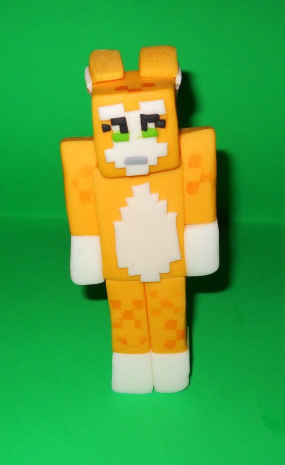 Stampy Cat Cake Topper inspired by Minecraft