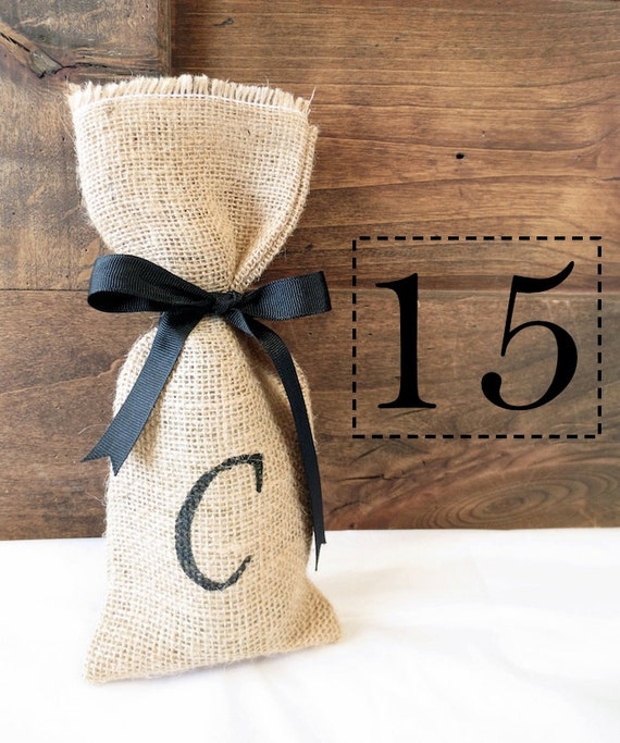 Gift Bags, Mini Wine Bag, Burlap Wine Gift Bags, Christmas Favor Bag ...