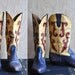 Navajo Boots Mexican Guatemalan Southwestern Rustic Colorful Vintage Nine West CowBoy CowGirl Leather 8M