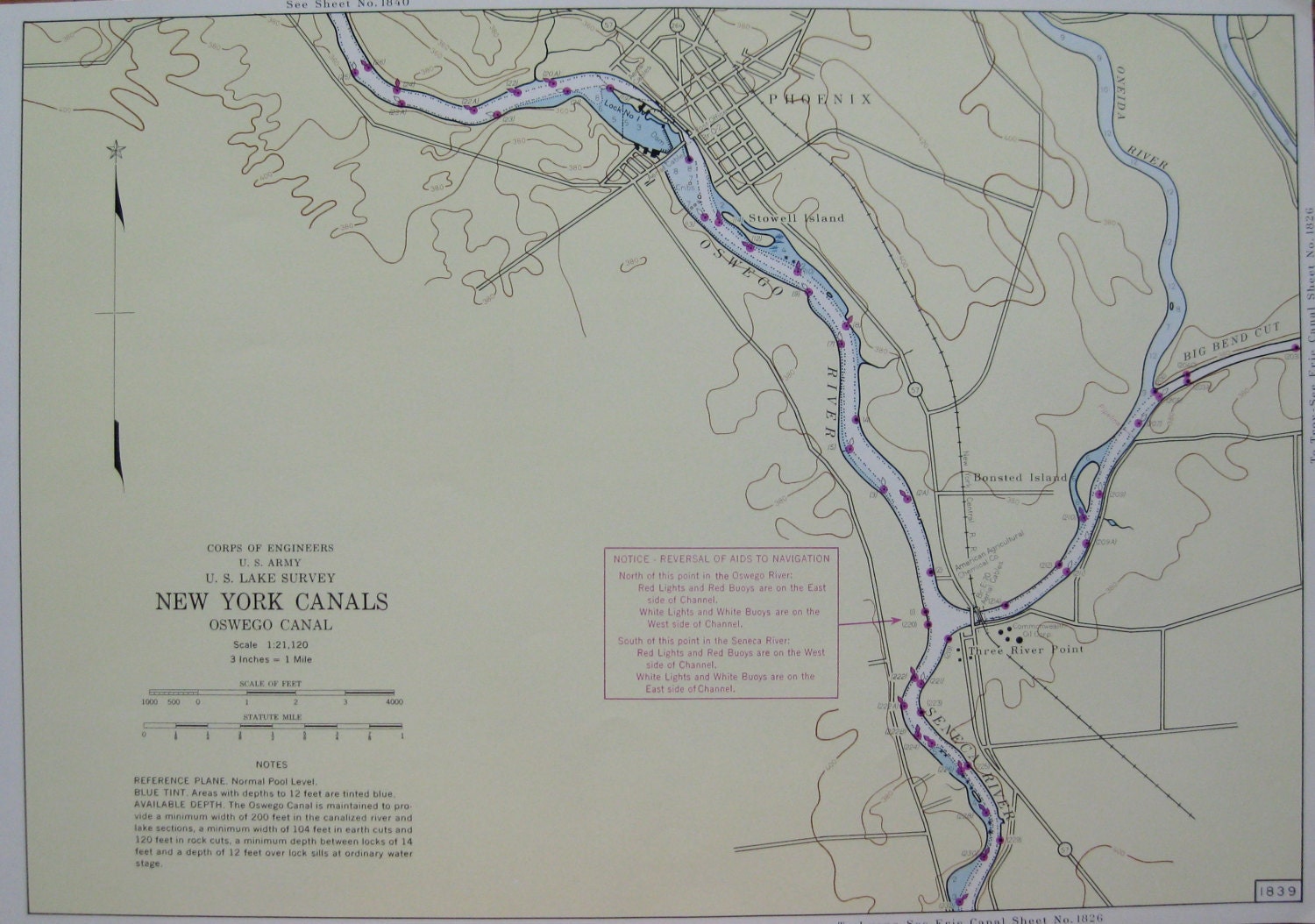 PHOENIX New York Map Neat Maritime Canal Map by plaindealing