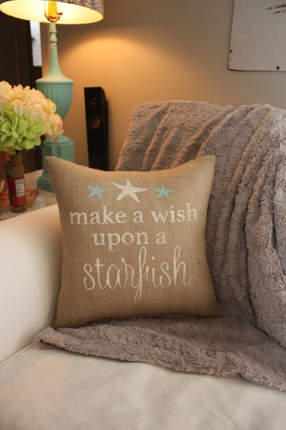 Make a Wish Upon a Starfish Pillow