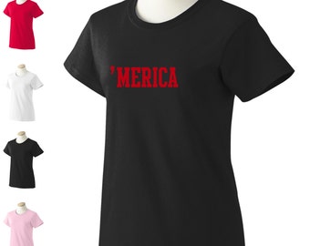 merica t shirt for ladies