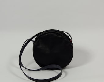 Lise - black leather purse