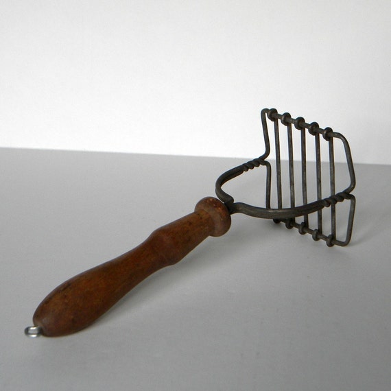 Vintage Potato Masher Farmhouse Kitchen Decor