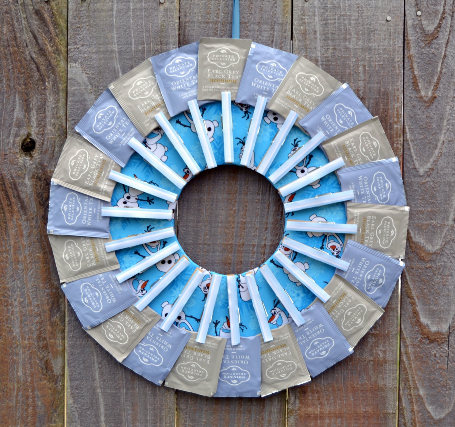 Frozen Olaf Large Tea Wreath // Tea Bag Holder