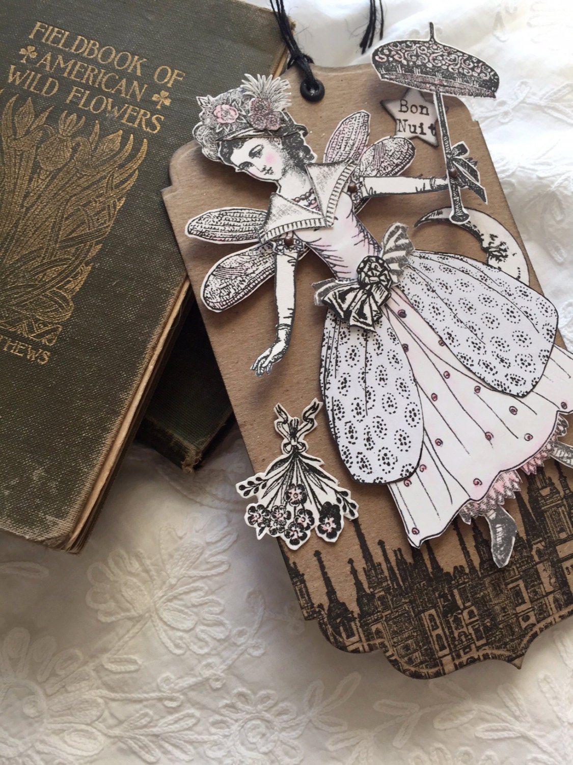 mixed media paper dolls