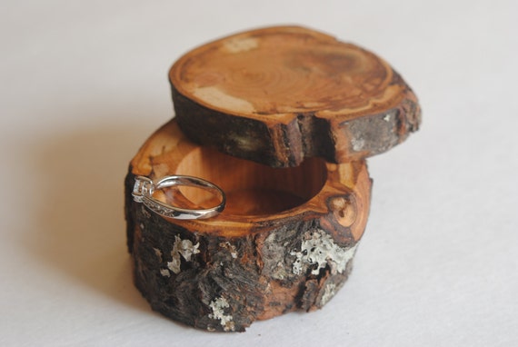 Cherry Wood Ring Box Wedding/gift/proposal Ring by MaineBirchWorks