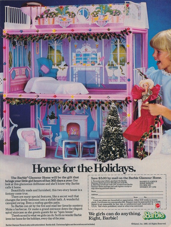 christmas barbie 1985