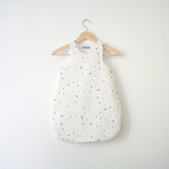 Organic cotton Baby Sleeping bag - Triangles pattern