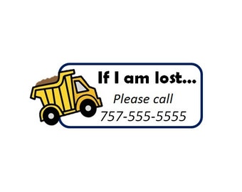 Custom Temporary Tattoos - Emergency Contact Info / If Lost