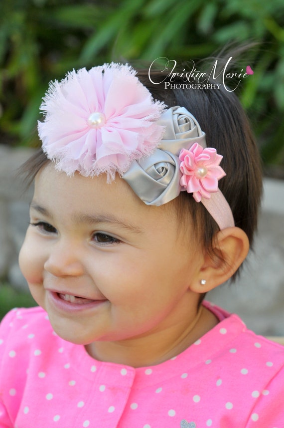 soft pink gray feather and flower newborn headband newborn baby headbands baby headbands pink and gray newborn soft pink gray feather and flower newborn headband newborn baby headbands baby headbands pink and gray newborn