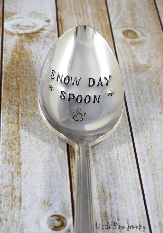 Snow Day Spoon Let It Snow Christmas Spoon Winter Holiday
