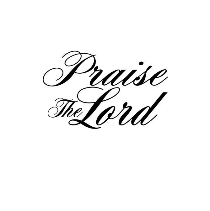 Praise the Lord Vinyl Christian Wall Decal Vinyl Wall Art