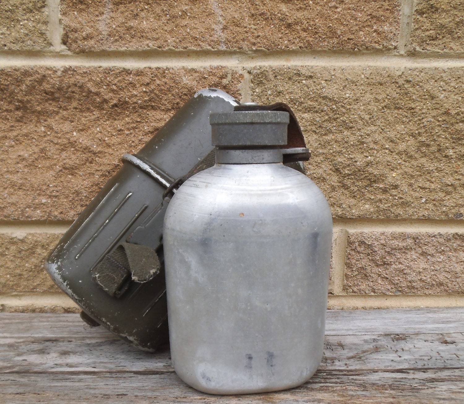 German Army Water Bottle / Military Flask. by VintageLoulabelle
