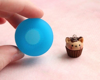 14 mm Mini Cupcake Base Mold Embellishment Flexible Food Safe Oven Safe Kawaii Resin Polymer Clay Candle Wax Candy