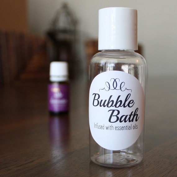 Items similar to Printable Essential Oil Bubble Bath Label on Etsy