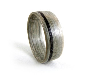 Meteorite Ring, Meteorite Wedding Band, Men's Meteorite Ring, Women's Meteorite Ring, Wood Meteorite Ring, Bentwood Ring, Grand Junction Guy