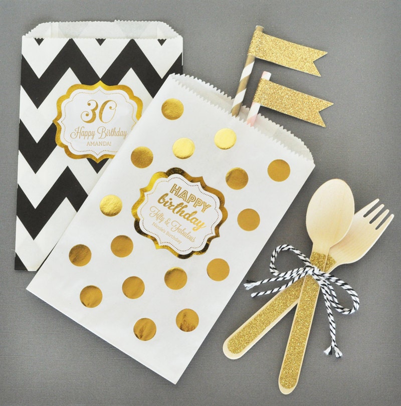 1st Birthday Favor Bags First Birthday Party Favor Bags Mint