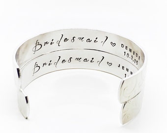 Bridesmaid gift | Bridesmaids Jewelry | Personalized Bridesmaids Gifts | Wedding Gift Ideas for Bridesmaids | Bridesmaids Bracelets (W180)