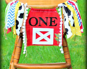 COUNTY FAIR Birthday Banner, Farm, Highchair Garland, First Birthday Party, Old Mcdonald, Smash cake, County Fair, John Deere, Barnyard