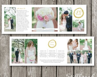 Trifold Brochure Template - Photography Pricing Brochure - Trifold Template for Photographers - AC01