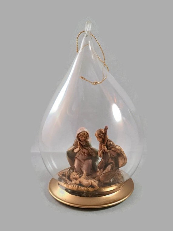 hand blown glass ornament fontanini holy family baby jesus hand blown glass ornament fontanini holy family baby jesus