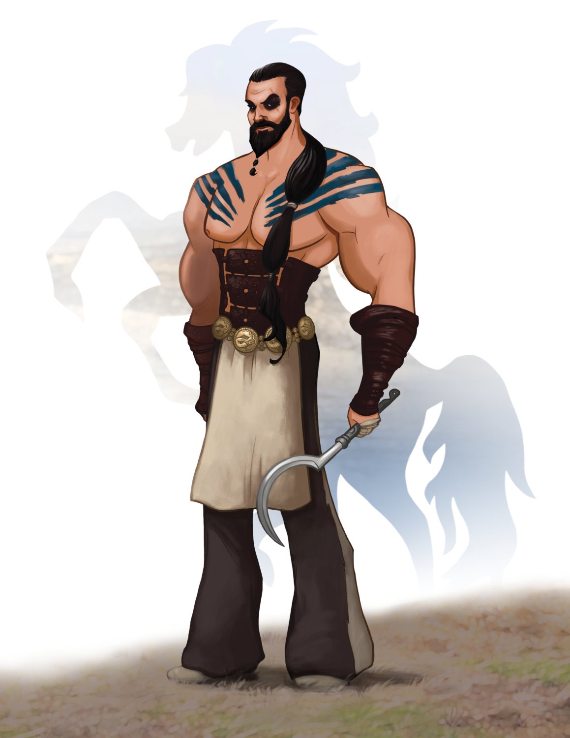 Khal Drogo Dothraki from GAME OF THRONES Song of Ice and