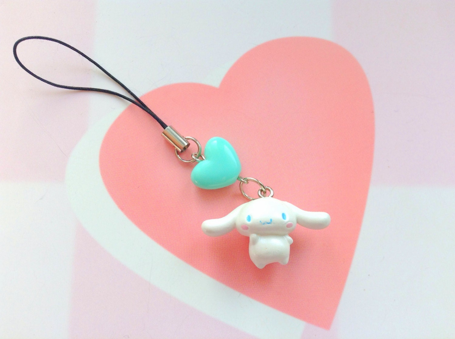 Anime Cinnamoroll phone charm Cinnamon kawaii keychain